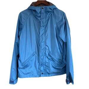 Vintage Gore-Tex Green Mountain Threadworks Blue Rain Jacket Windbreaker Sz M